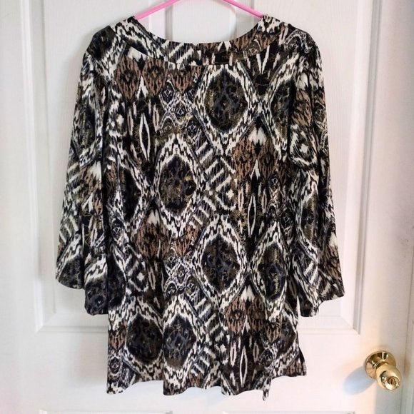 Dress Barn v-neck tunic top plus size 18/20 - Picture 2 of 4